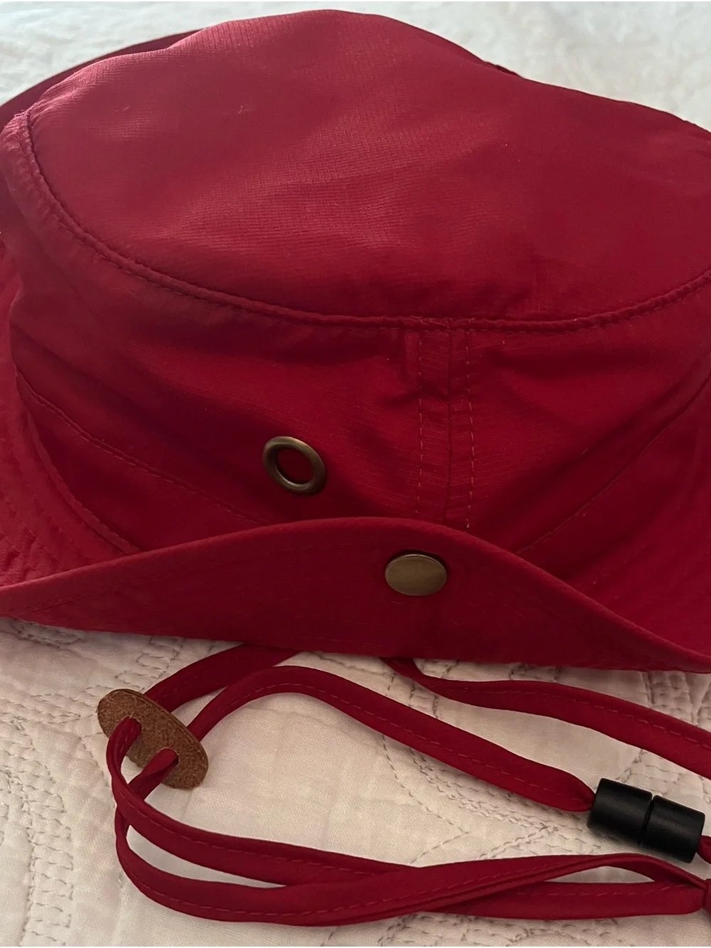 Scala Kids UPF 50+ Red Sun Hat NWT | Size 4–6X | Adjustable Chin Strap
